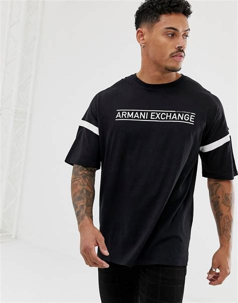 armani exchange t shirt sale|armani exchange oversized t shirts.